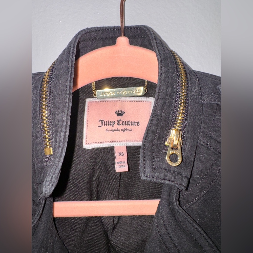 Juicy Couture Cropped Moto Jacket - Picture 3 of 4